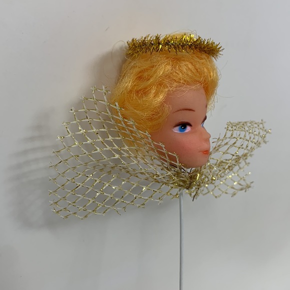 Strawberry Blonde Doll Head Pick True Vintage
(1 piece), Christmas angel w halo - Picture 8 of 16